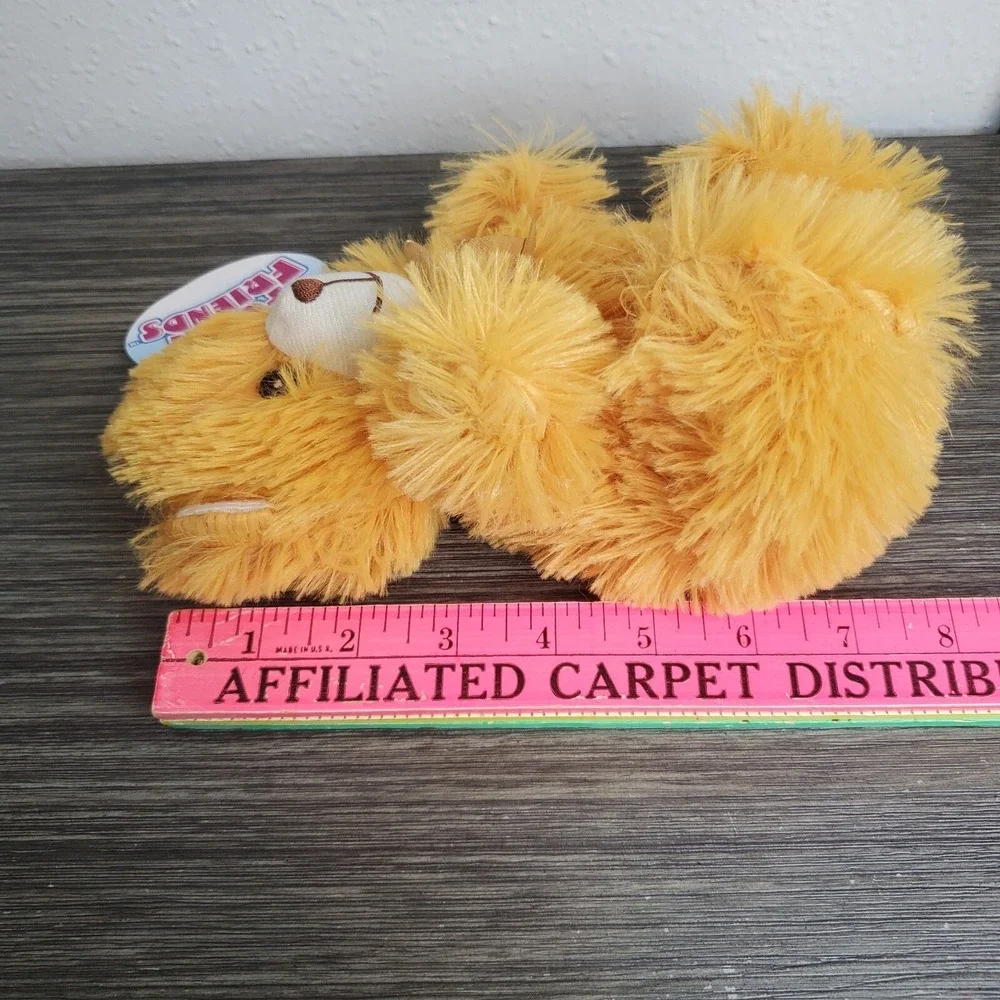 Fuzzy Friends Golden Brown Furry Plush Teddy Bear 8